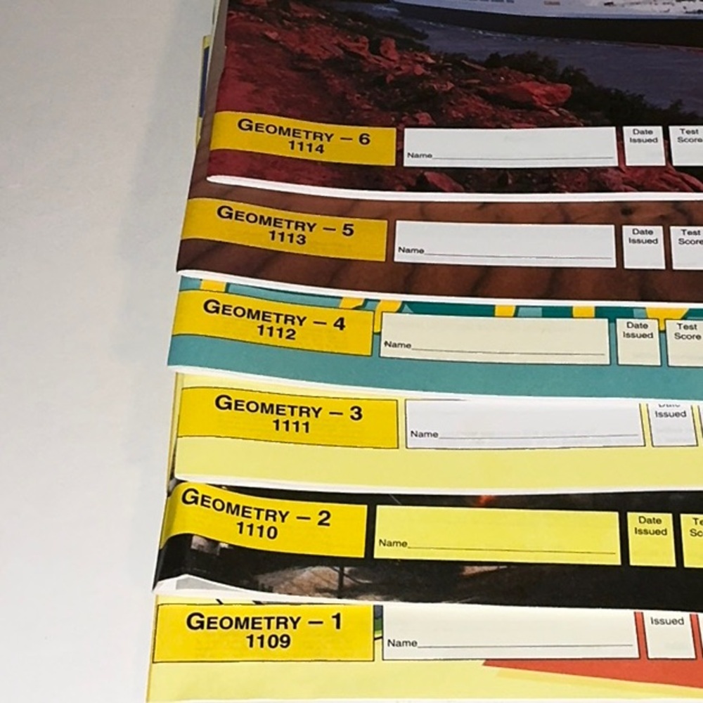 Accelerated Christian Education Geometry Books. - Picture 4 of 9